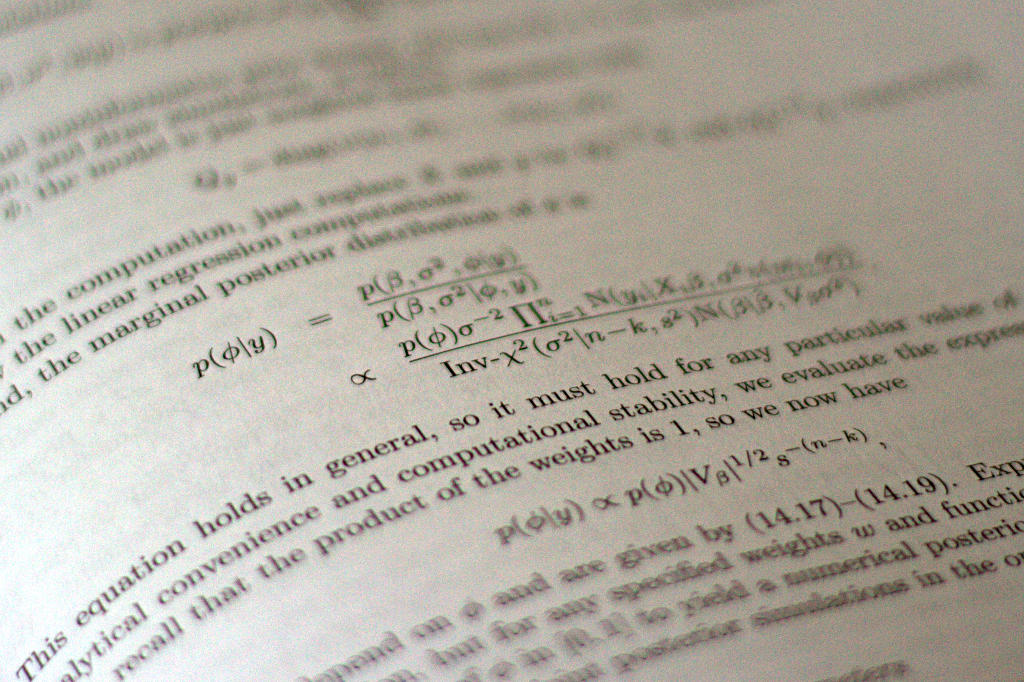 Image of Bayesian Linear Regression in text book