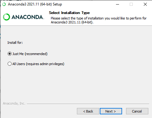 Anaconda install stage 3