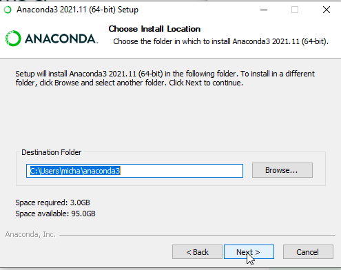 Anaconda install stage 4