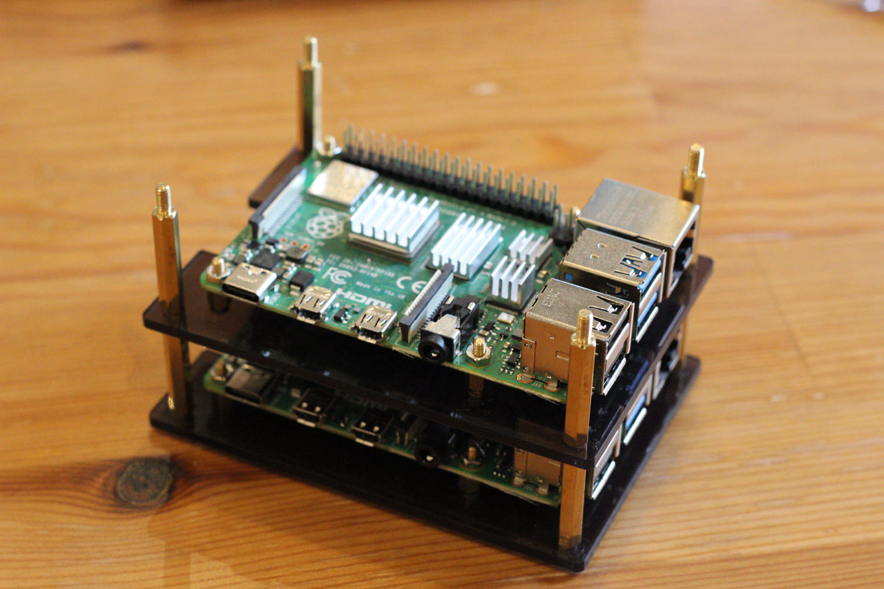 Second Raspberry Pi layer assembled